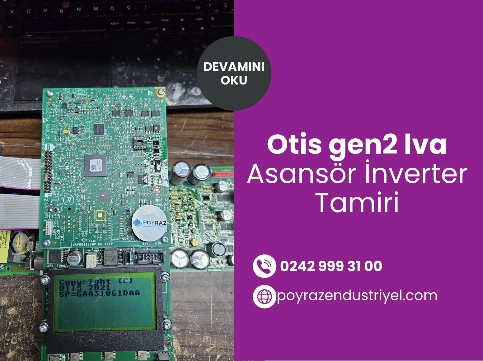 Otis Gen2 Lva Asansör İnverter Tamiri